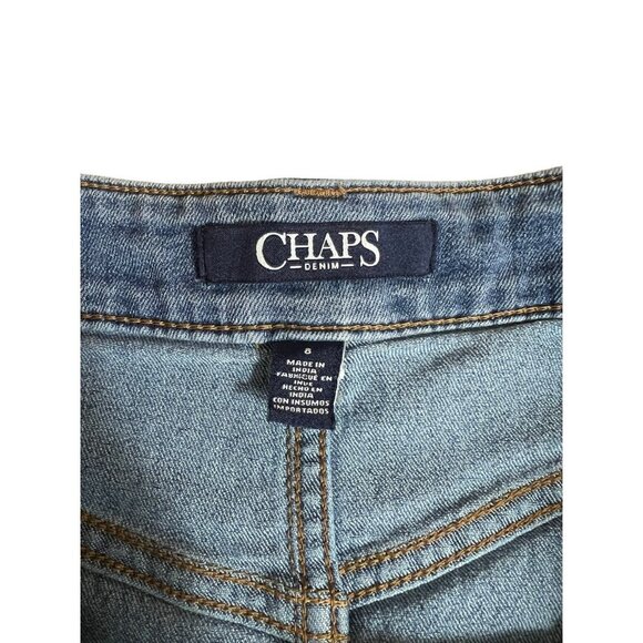 Chaps Women's Denim Mid Length Skirt - Picture 3 of 7